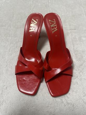 Červené sandálky zn. zara, zara,40
