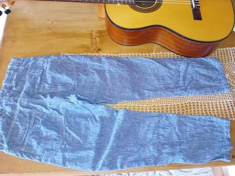 Ľanové nohavice, h&m,134