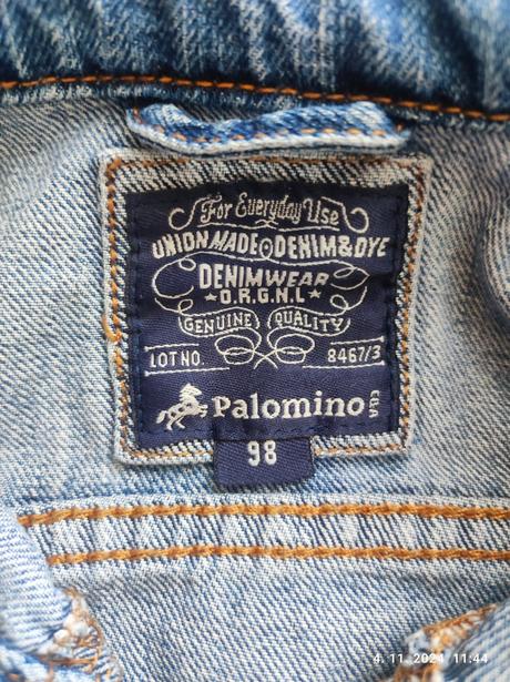 Riflová bunda pre dievčatko 98, palomino,98