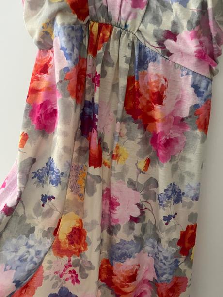 Kvietkované maxi šaty, s