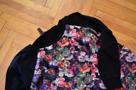 Dámsky kvetovaná mikina, bonprix,xl