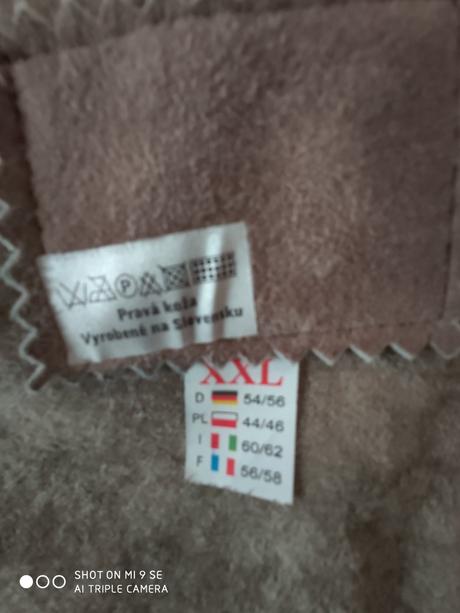 Zimná kožená bundička, xxl