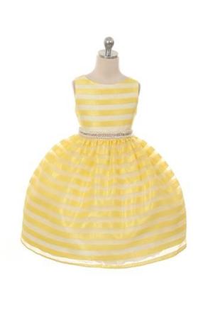 Žlté detské šaty aurora, 122 - 152