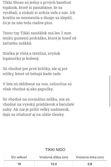 Tikki sandale/capacky 19, tikki,19