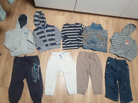 4x teplakove nohavice+4x mikiny+tricko 92, h&m,92