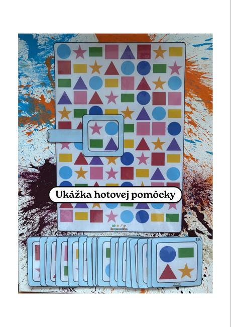 Geometrické tvary - didaktická hra, 