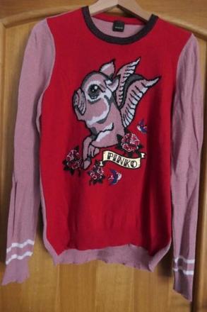 Pinko original luxusny, jedinecny damsky sveter m, pinko,m