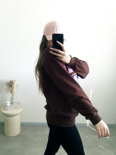 Mickey oversize mikina xs/s, h&m,xs