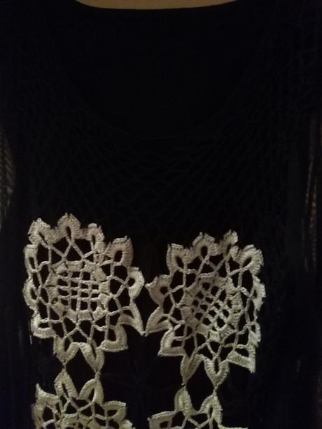 Tričko s priesvitnymi rukávmi, m