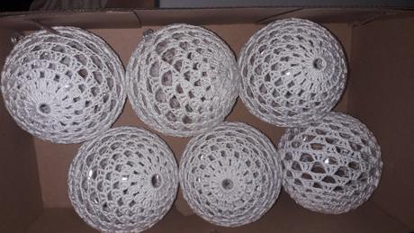 Háčkované vianočné gule, 