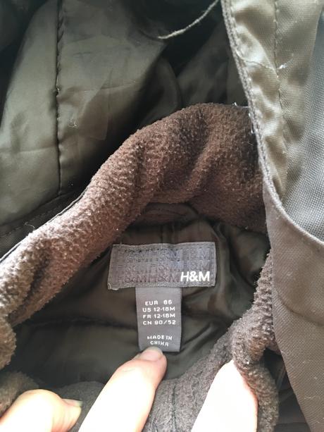 Zimný overal, h&m,86