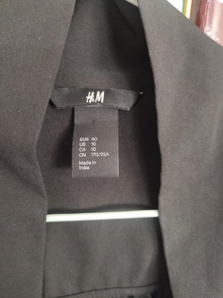 Čierne šaty h&m s viazaním pod krkom, h&m,40