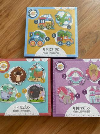 Moje prvé puzzle 3 druhy,