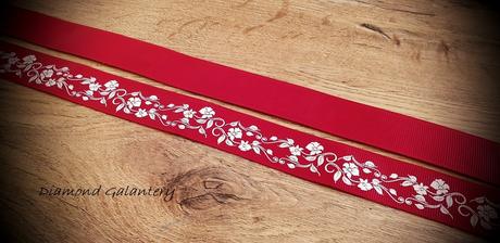 Rypsová stuha 25 mm - folk,