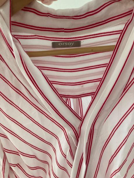 Blúzka s červenými pásikmi, orsay,s