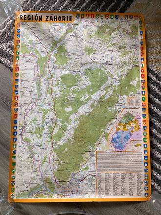 Mapa región záhorie, 