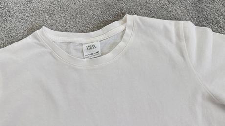Biele hladké tričko zara, zara,158