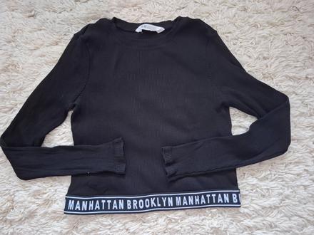 Crop top tričko, h&m,146