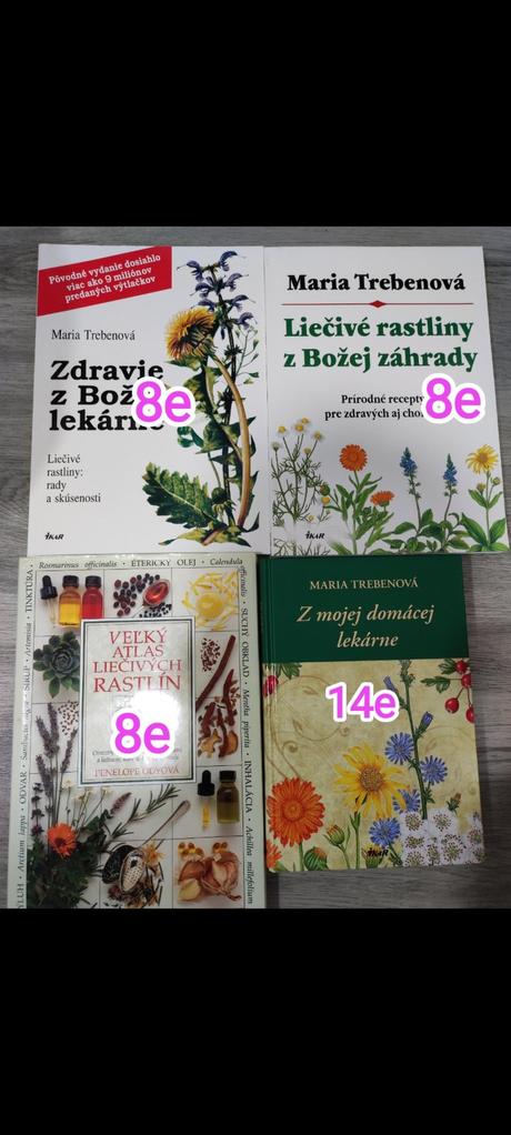 Knihy o bylinkách, záhrade, 