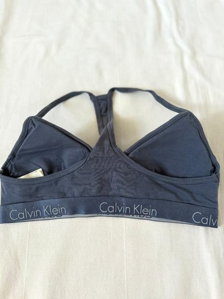 Športová podprsenka calvin klein, sivo-modrá, calvin klein,m