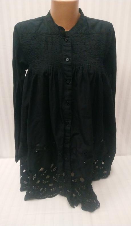 Dámska predĺžená čierna blúzka, snob, m, m