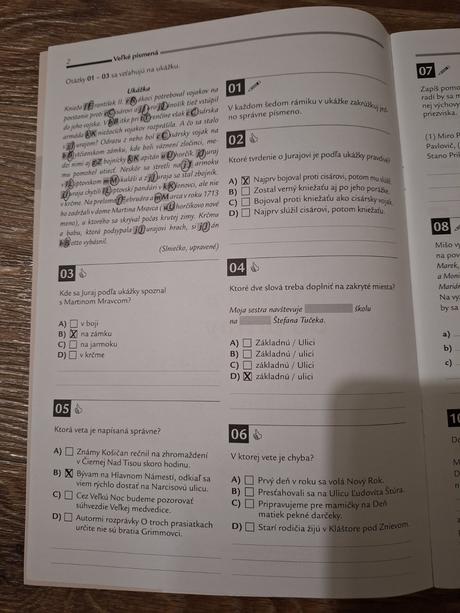 Testy - príprava na 8-ročné gymnázium, 