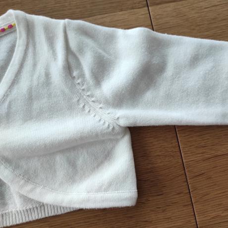 Bolerko smotanové ivory biele, h&m,74