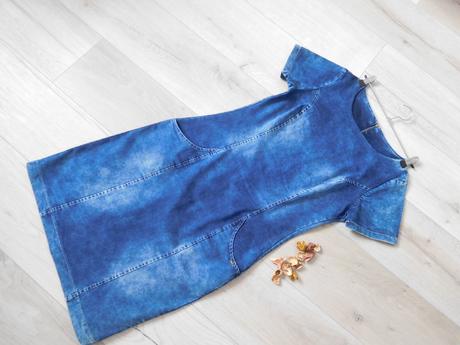 Šaty riflové, m , pružné, m