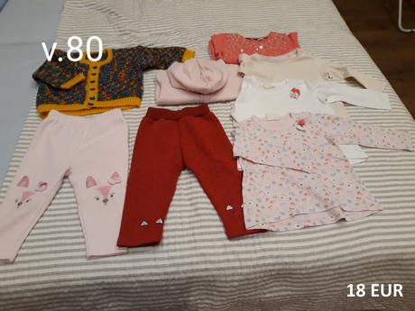 Detské oblečenie set dievča - veľkosť 74 - 104, 86–98