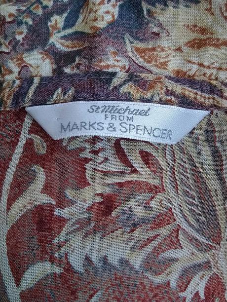 Dámska hnedo farebná blúzka, marks & spencer, marks & spencer,xl