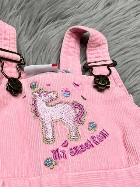 Dievčenské menčestrové šaty s trakmi (74), berti,74