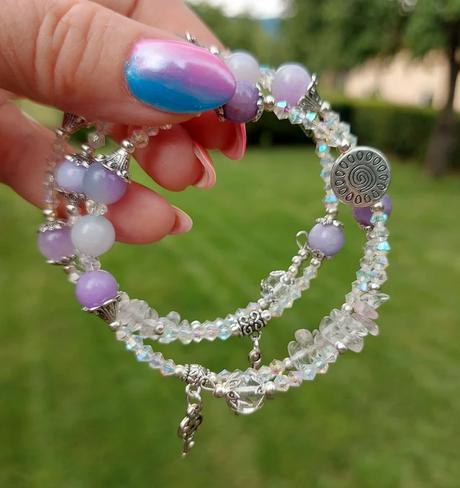 Náramok z polohdrahokamov pre ryby, váhy, vodnár, 