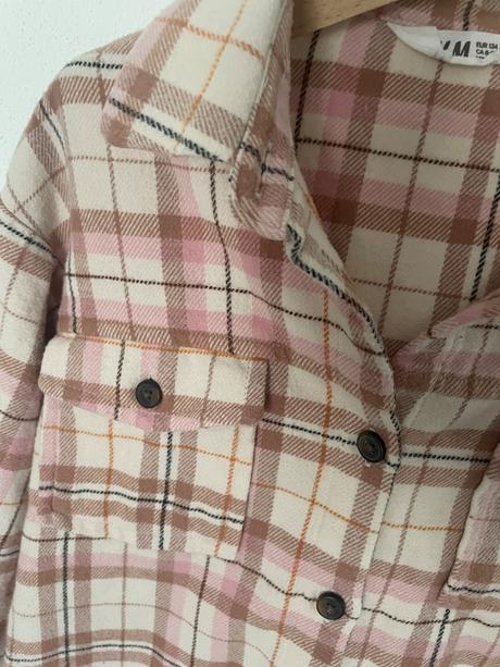Flanelka pre dievca, h&m,134