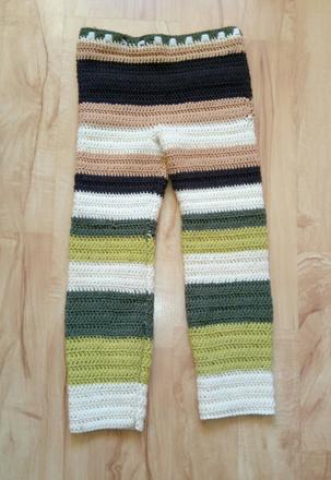 Háčkované nohavice -116, 116