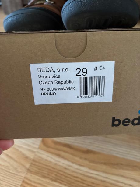 Prechodne topánky barefoot, beda,29