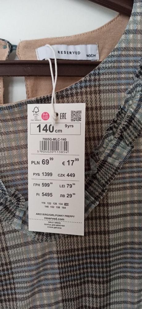 Dievčenské šaty, reserved,140