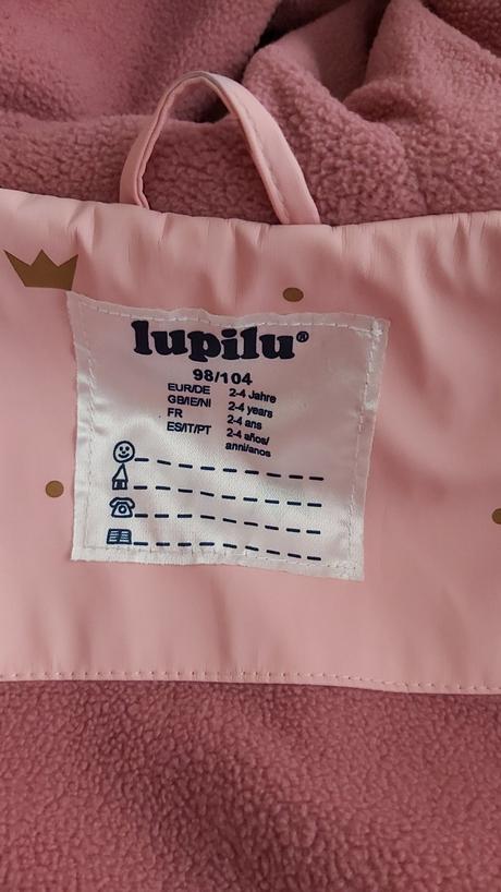 Bunda do dažďa zateplená 98/104, lupilu,98