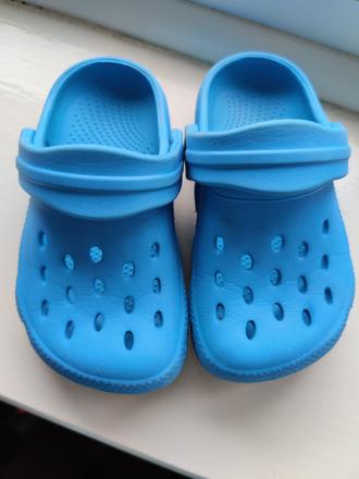 Crocsy modré- šlapky, marks & spencer,22