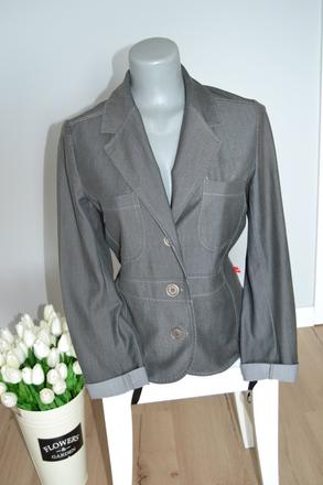 Dámske sivé sako, veľ. 38, top stav, 38