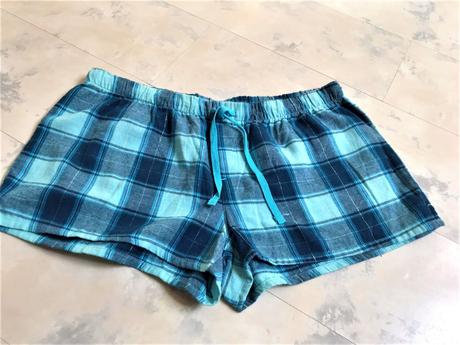 Flanelové kraťasy na spanie, l