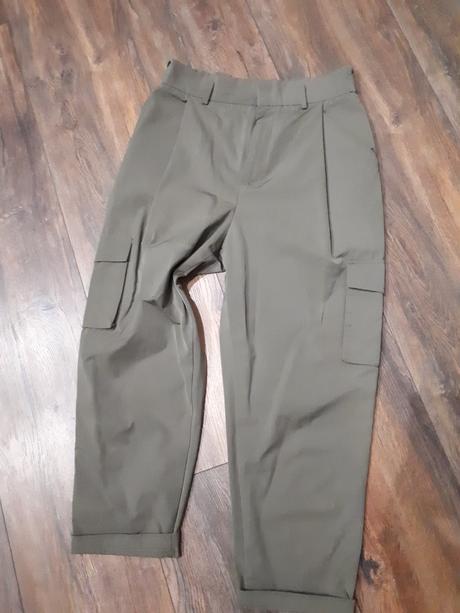 Cullotes cargo nohavice vysoky pas zara, zara,m