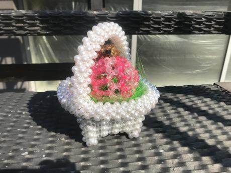 Veľkonočná dekorácia easter sparkling basket, 