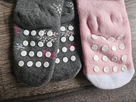 Zimné ponožky s protišmykom 19-22, lupilu,19