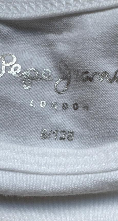 Dievčenské biele tričko pepr jeans, pepe jeans,128