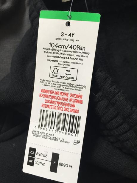 Chlapcenske teplaky 3ks balenie, f&f,98 / 104