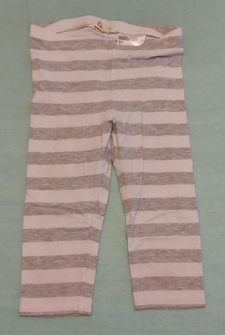 3/4 legíny pásikavé h&m 110, h&m,110