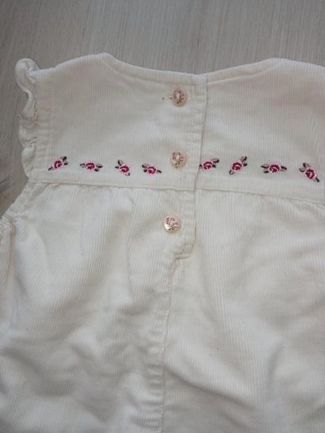 Nohavice menčestrové na traky s kvetmi h&m, h&m,80