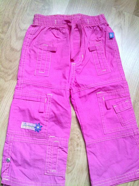 Pekné letné nohavice - nenosené, 80