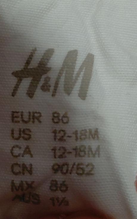 Tričko s krátkym rukávom h&m 86, h&m,86