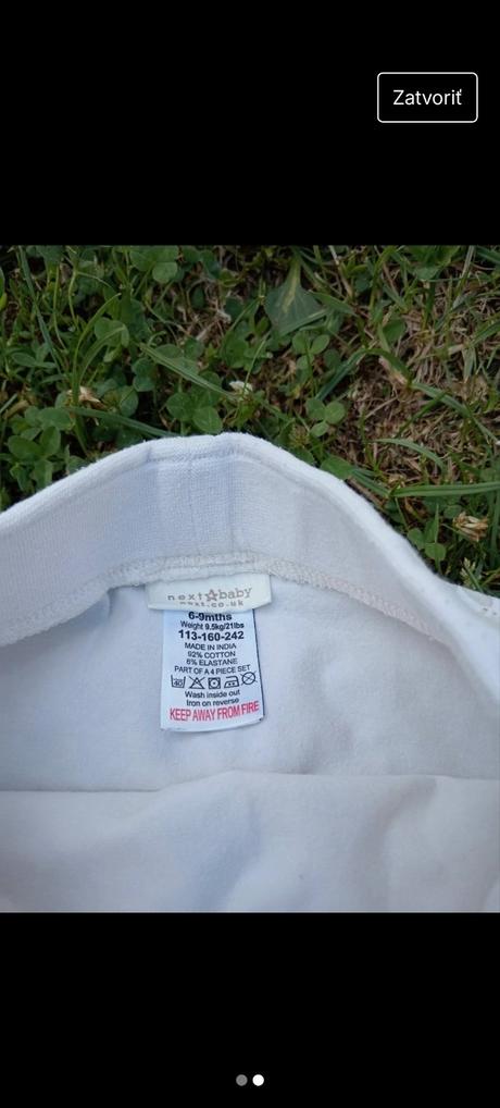 Dievčenské nohavice next 6-9 mesiacov, next,74